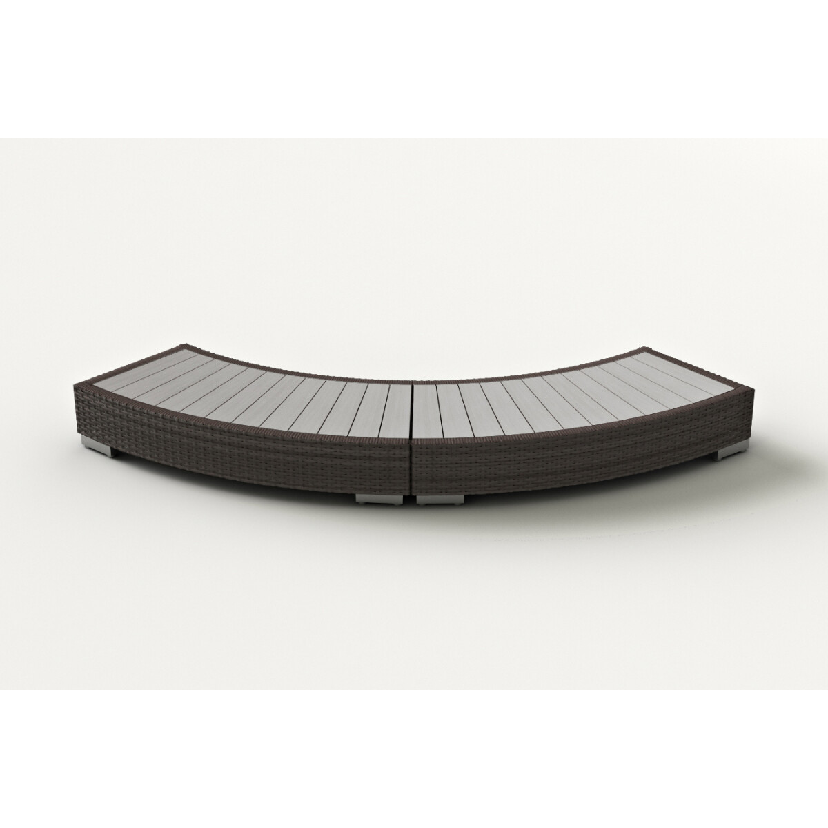Einstieg aus Polyrattan f&uuml;r Softub Legend Stone