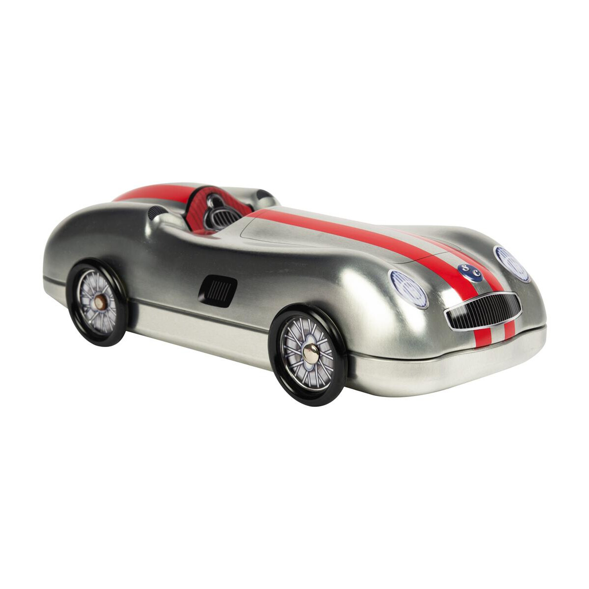POWERHAUS24 Sportwagen Silver Racing Car mit drehbaren R&aum