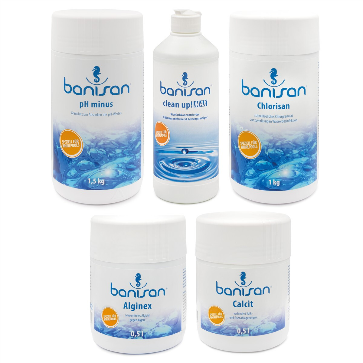 Banisan Whirlpool Pflege-Sparset 5-teilig Clean up! MAX...