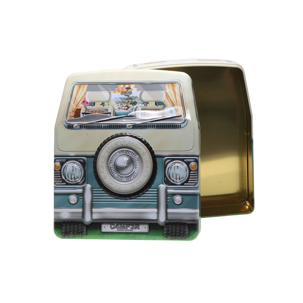 Blechdose in Retro-Stil Camper Aufbewahrungsdose, lebensmitt