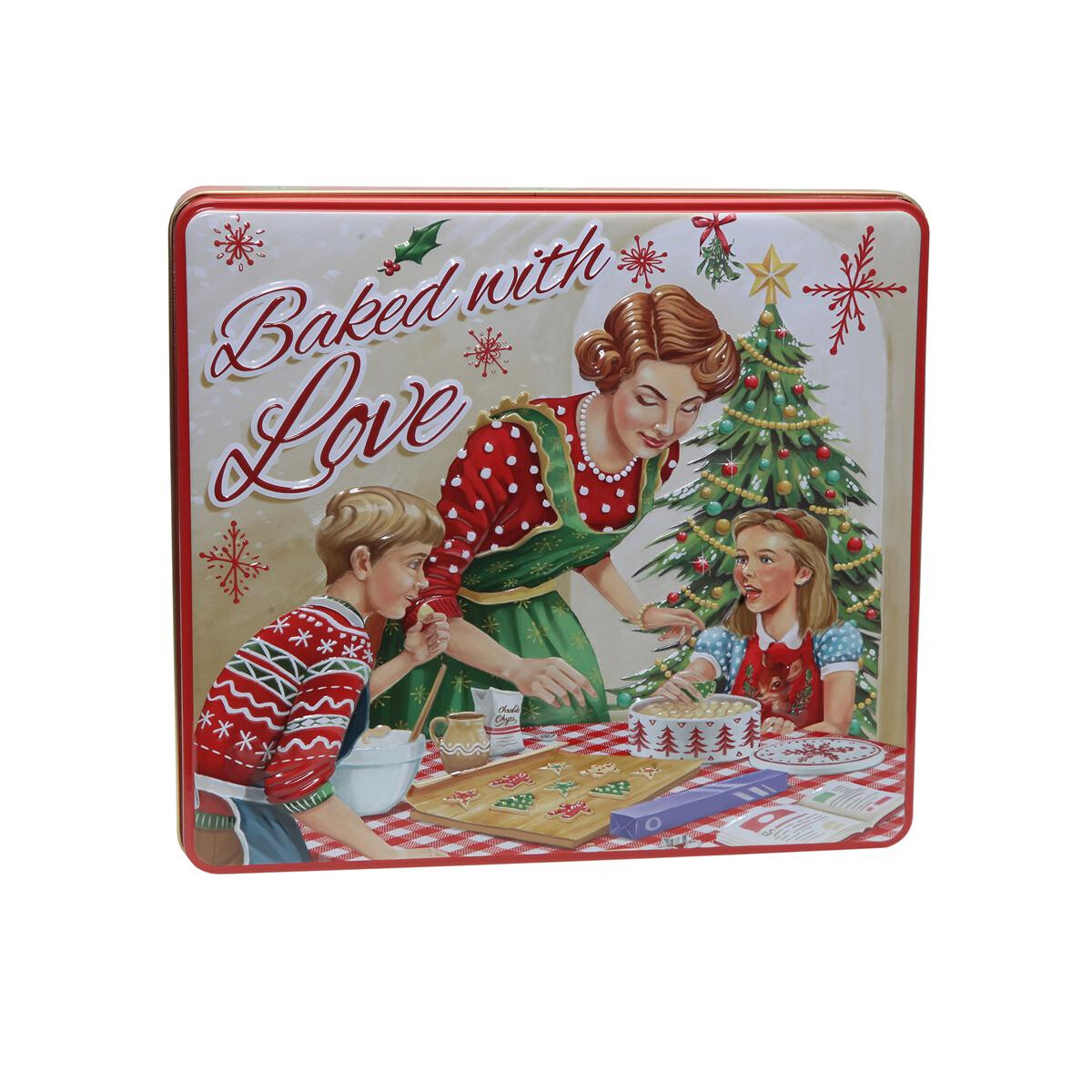Nostalgische Blechdose "Mit Liebe gebacken"