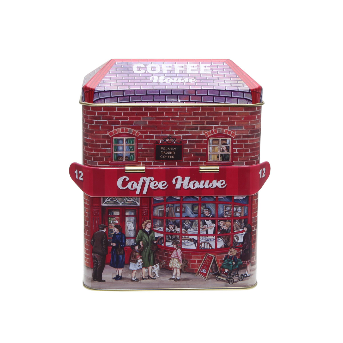Nostalgische Blechdose "Coffee House No. 12", Aufb