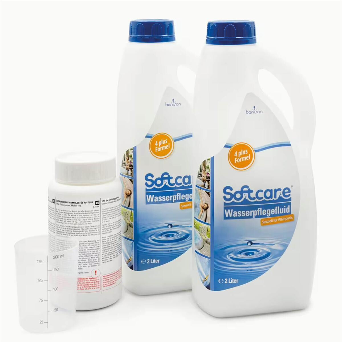 Softcare 3teiliges Whirlpool Pflegeset, chlorreduzierte Wass