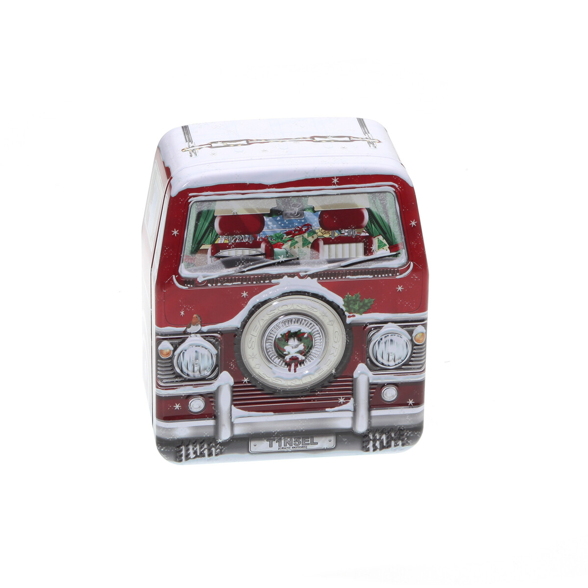 Blechdose Mini Winter-Camper, Geschenk, Aufbewahrung, Deko,