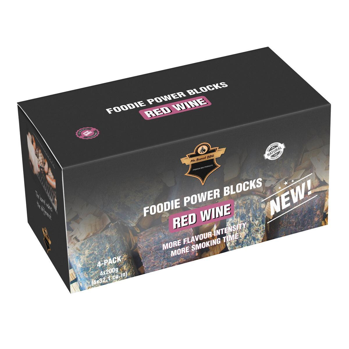Foodie Power R&auml;ucherblocks Red Wine,...