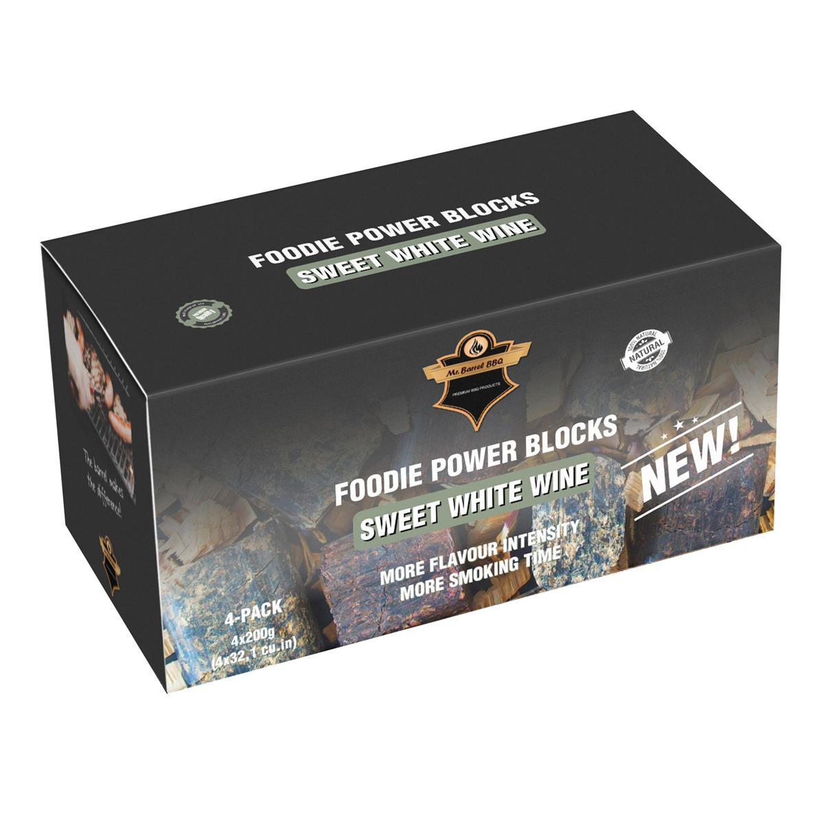 Foodie Power R&auml;ucherblocks Sweet White Wine,...