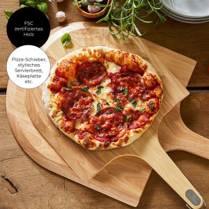 Pizza-Schieber aus FSC-Holz, 30 cm
