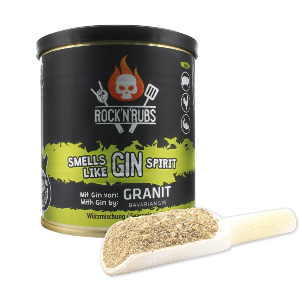 RockNRubs Smells Like Gin Spirit - BBQ Rub - Gewürz nicht nur zum Grillen, 130g