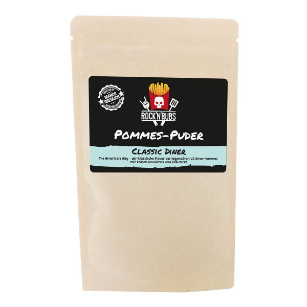 RockNRubs Pommes-Puder American Classic Diner - Gewürze-Mix für Pommes, Kartoffeln, Fleisch & Gemüse, 100g