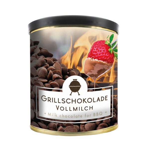 RockNRubs feinste belgische Grillschokolade Vollmilch - das schokoladig-sündige Dessert vom Grill, 200g