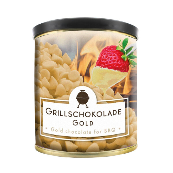 RockNRubs feinste belgische Grillschokolade Gold Edition - das schokoladig-sündige Dessert vom Grill, 200g