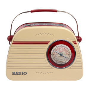 Blechdose in Retro-Stil Radio Klassiker, Farbe Beige,...