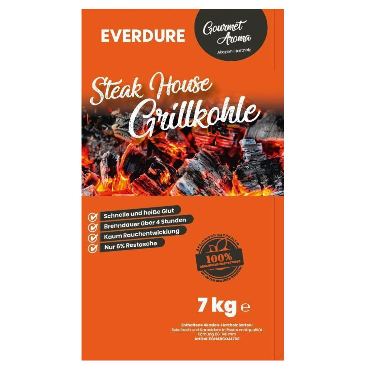 Everdure Steak House Premium Grillkohle, ökologisch nac