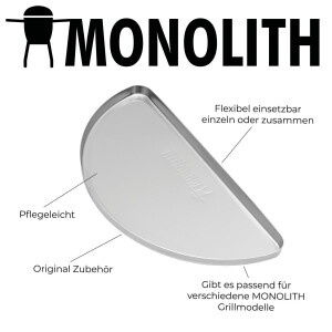 MONOLITH 2er Tropfschalen-Set für Keramikgrill