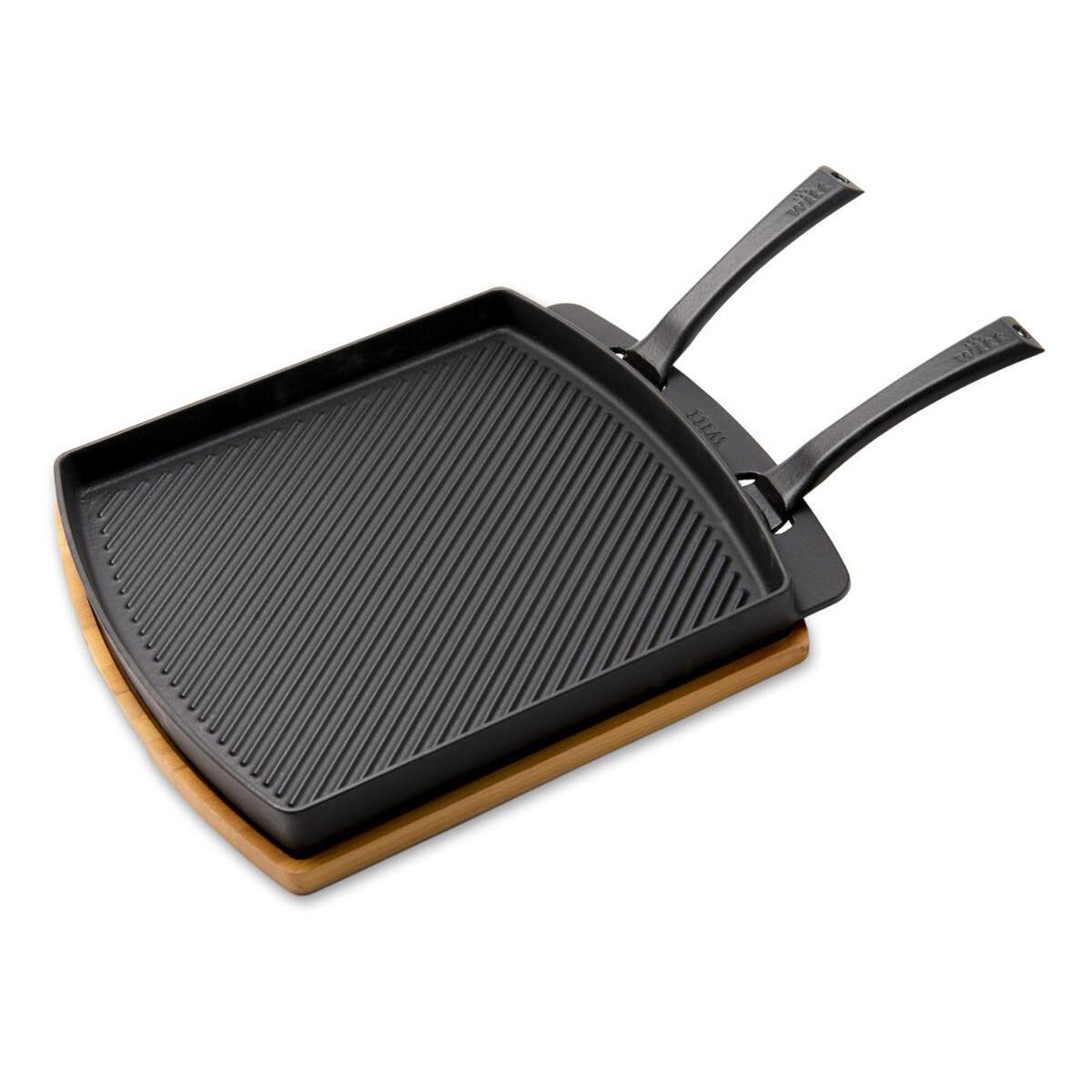 Witt Doppelseitige Brat- und Grillpfanne aus Gusseisen mit H