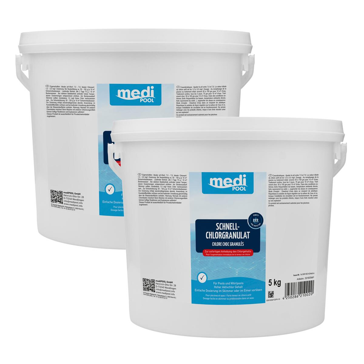 mediPOOL Schnell-ChlorGranulat 2x 5 kg