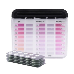 POWERHAUS24 Rapid Tester mit 60 Reagenzien Chlor, Brom...
