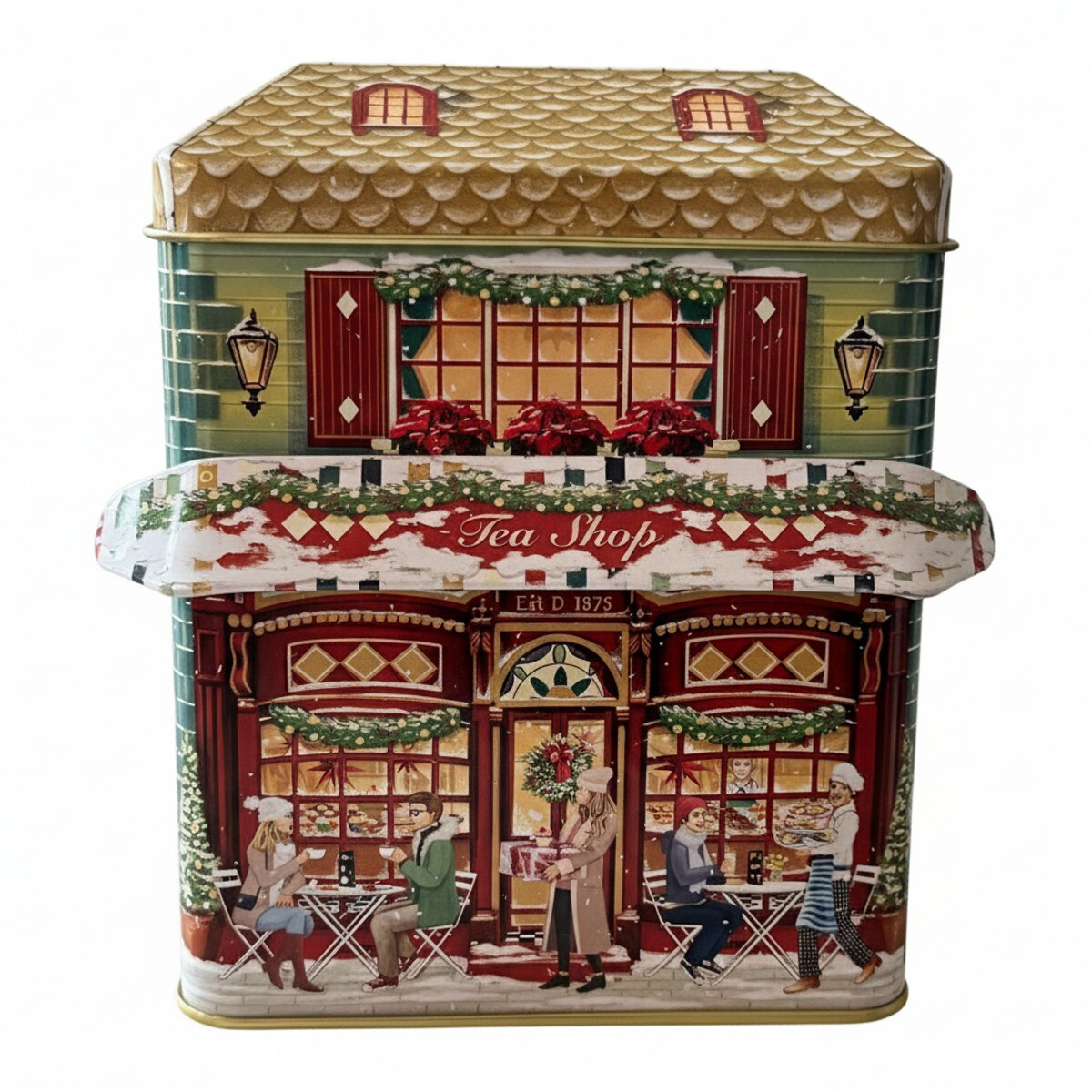 Teeladen winterliche Blechdose ideal f&uuml;r...