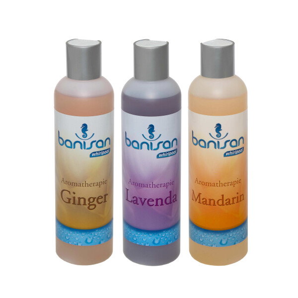 Banisan Aromatherapie 3 Badezusätze Ginger, Lavenda, Mandarin, je 250 ml