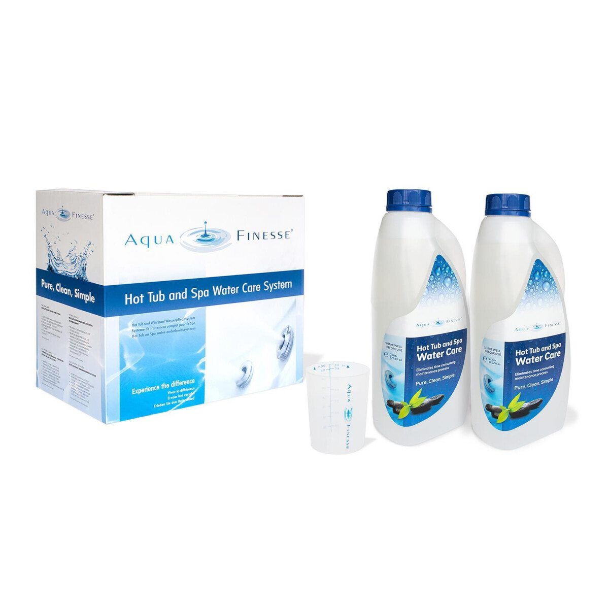 AquaFinesse Whirlpool Wasserpflegeset 4 in 1 mit Chlorgranul