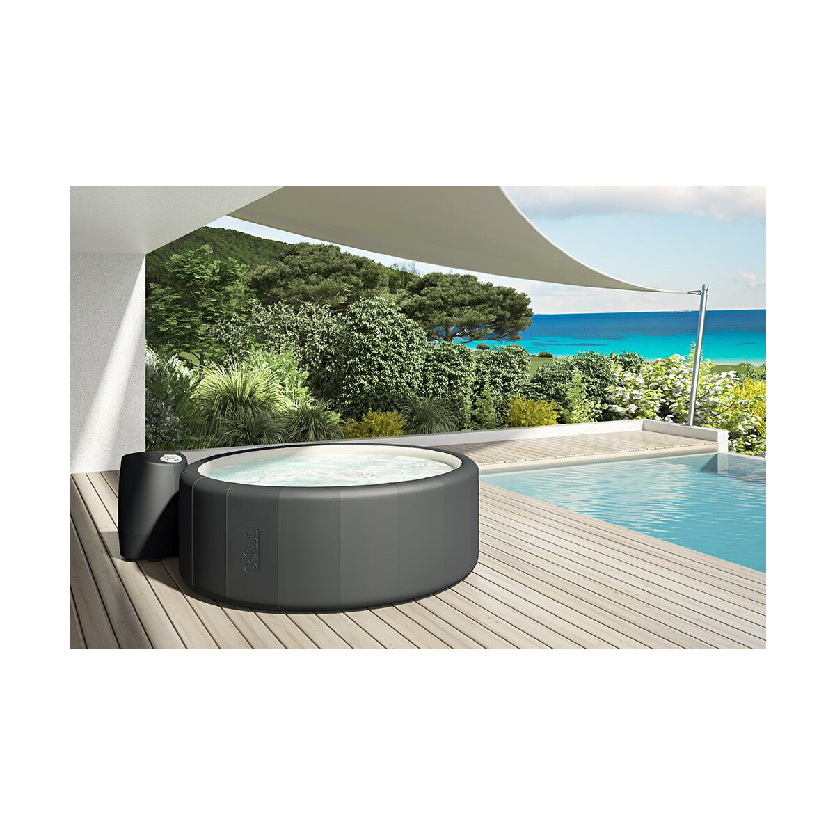 Softub Resort Graphite Pearl